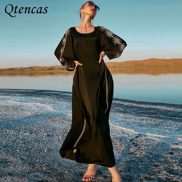 handwork diamonds moroccan caftan black satin abaya batwing cape evening party dress women islam clothing jalabiya muslim kaftan, Red
handwork diamonds moroccan caftan black satin abaya batwing cape evening party dress women islam clothing jalabiya muslim kaftan, Red