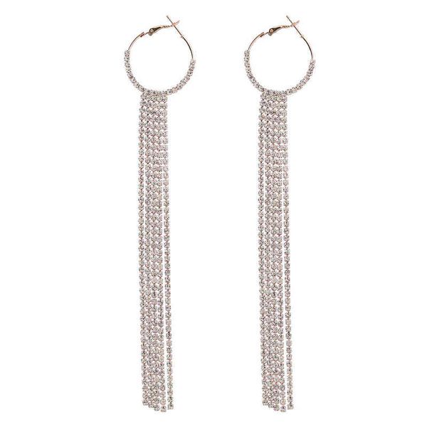 earrings new trend rhinestone long tassel dangle earrings dinner wedding accessories fashion statement luxury jewelry for women 220808, Silver
earrings new trend rhinestone long tassel dangle earrings dinner wedding accessories fashion statement luxury jewelry for women 220808, Silver