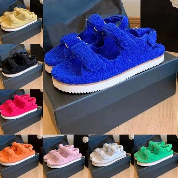 multicolor luxury lamb wool sandals designer women's candy color fashion winter plush warmth sandals lady outdoor gladiator slipper bea, Black
multicolor luxury lamb wool sandals designer women's candy color fashion winter plush warmth sandals lady outdoor gladiator slipper bea, Black