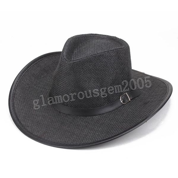 western wide brim cowboy hats for women men summer beach straw sun hat panama cowgirl jazz caps sombrero hombre, Blue;gray
western wide brim cowboy hats for women men summer beach straw sun hat panama cowgirl jazz caps sombrero hombre, Blue;gray