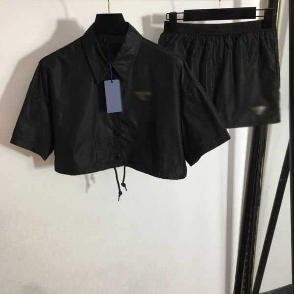 512 2022 milan runway two pieces sets short pants empire black short sleeve s l polyester brand same style pants womens clothes meiyi, White
512 2022 milan runway two pieces sets short pants empire black short sleeve s l polyester brand same style pants womens clothes meiyi, White