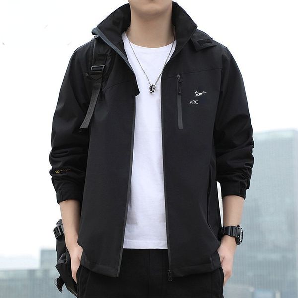 arc jacket mens stand collar hoodie outdoor sports lightweight breathable thermal outerwear, Black;brown
arc jacket mens stand collar hoodie outdoor sports lightweight breathable thermal outerwear, Black;brown
