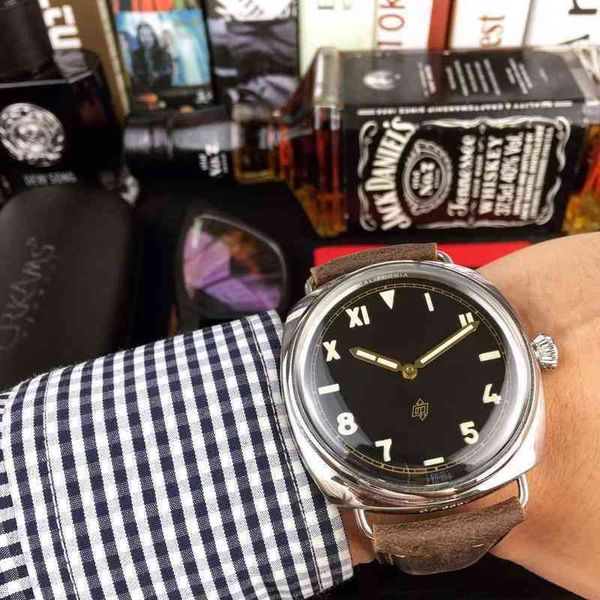 panera automatic mechanical sapphire mirror size 47mm 16mm first layer cowhide watch band with original pin buckle autom, Slivery;brown
panera automatic mechanical sapphire mirror size 47mm 16mm first layer cowhide watch band with original pin buckle autom, Slivery;brown