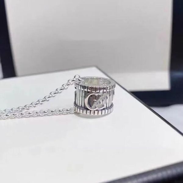 luxury jewelry gold chain pendants hipping bijoux designer cci original packaging retro letter g striped ring necklace, Silver
luxury jewelry gold chain pendants hipping bijoux designer cci original packaging retro letter g striped ring necklace, Silver