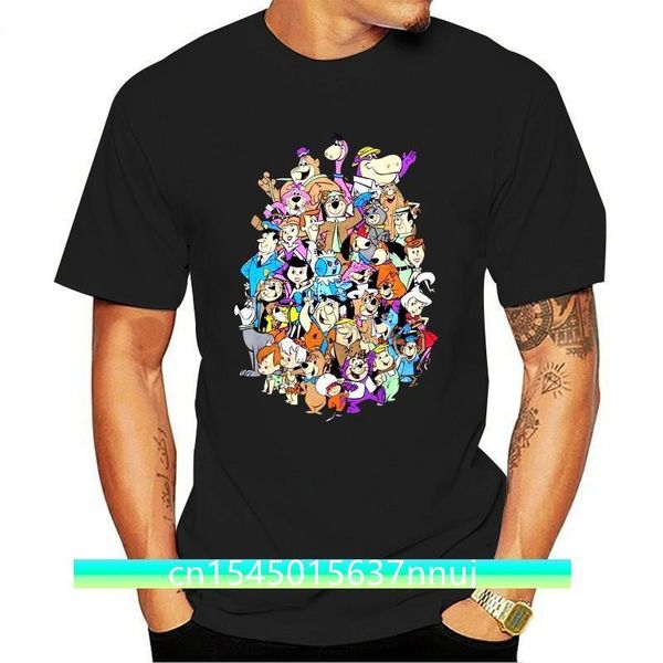 hanna barbera classic group s tshirt charcoal retro cartoon tee tee shirt 220702, White;black
hanna barbera classic group s tshirt charcoal retro cartoon tee tee shirt 220702, White;black
