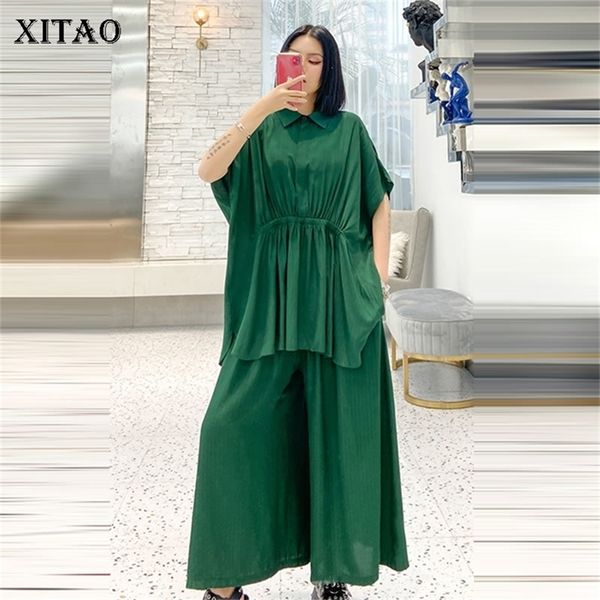 xitao two piece set women pleated irregular pullover elastic waist pocket pleated 2020 summer minority loose new lj201117, White
xitao two piece set women pleated irregular pullover elastic waist pocket pleated 2020 summer minority loose new lj201117, White