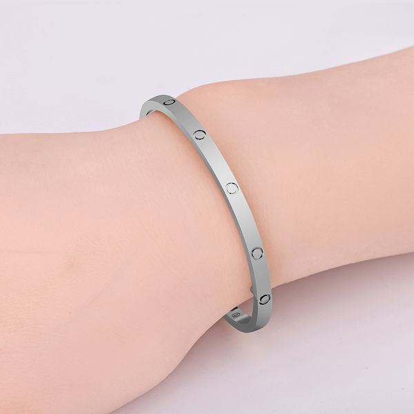 classic love bracelets bangles small model slim cuff for women men 316l titanium steel designer jewelry with key screwdriver inscription, Black
classic love bracelets bangles small model slim cuff for women men 316l titanium steel designer jewelry with key screwdriver inscription, Black