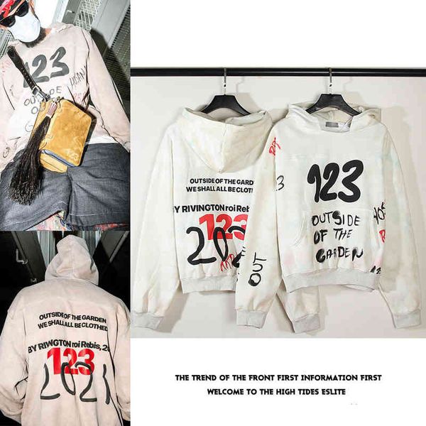 worn graffiti letter 123 printed hoodie sweater loose coat 2022 trendy fashion design men's and women's sweaters, Black
worn graffiti letter 123 printed hoodie sweater loose coat 2022 trendy fashion design men's and women's sweaters, Black
