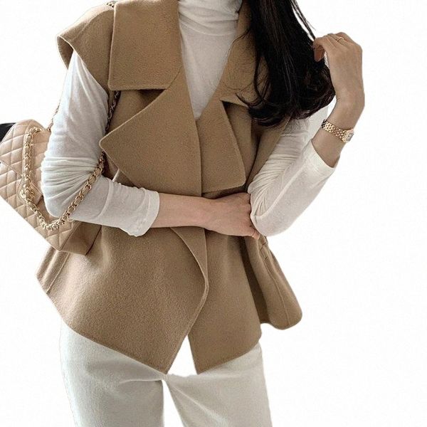 women's vests gasparine 2021 autumn winter jackets sleeveless waistcoat streetwear vintage female woolen oversized x0xi#, Black;white
women's vests gasparine 2021 autumn winter jackets sleeveless waistcoat streetwear vintage female woolen oversized x0xi#, Black;white