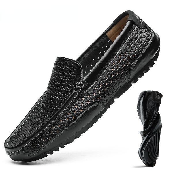 summer men shoes casual luxury brand genuine leather mens loafers moccasins italian breathable slip on boat btmottz 220808, Black
summer men shoes casual luxury brand genuine leather mens loafers moccasins italian breathable slip on boat btmottz 220808, Black