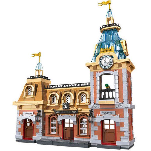 new train station ticketing building blocks kit bricks classic cartoon movie castle model kids girl toys princess gift t220719
new train station ticketing building blocks kit bricks classic cartoon movie castle model kids girl toys princess gift t220719