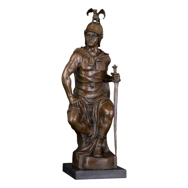 bronze medieval imperial warrior statue antique soldier sculpture art office decoration business gift large, Silver
bronze medieval imperial warrior statue antique soldier sculpture art office decoration business gift large, Silver