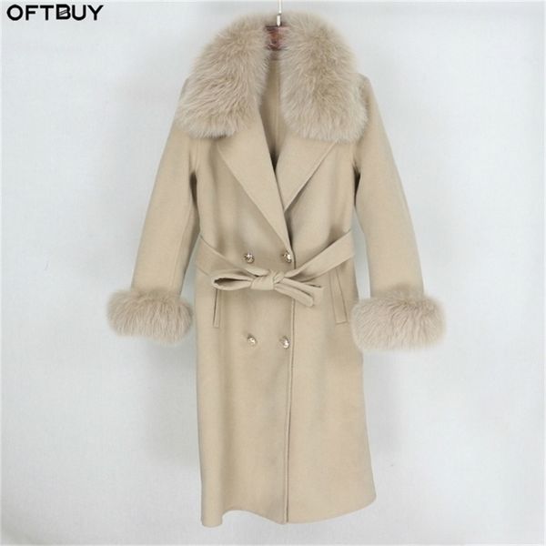 oftbuy 2020 double breasted cashmere wool blends real fur coat winter jacket women natural fur collar and cuffs streetwear lj201109, Black
oftbuy 2020 double breasted cashmere wool blends real fur coat winter jacket women natural fur collar and cuffs streetwear lj201109, Black