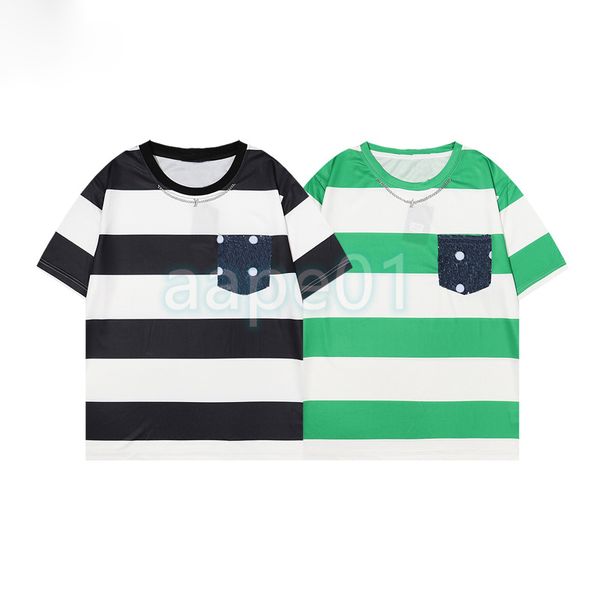 fashion mens t shirts designer classic stripe print tees with pocket man womens outside men casual loose shirt asian size m-2xl, White;black
fashion mens t shirts designer classic stripe print tees with pocket man womens outside men casual loose shirt asian size m-2xl, White;black