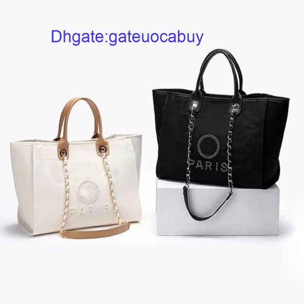 luxury fashion designers beach bags brand ch women handbags pearl evening bag female canvas portable high-capacity classic trend big handbag, Black;red
luxury fashion designers beach bags brand ch women handbags pearl evening bag female canvas portable high-capacity classic trend big handbag, Black;red