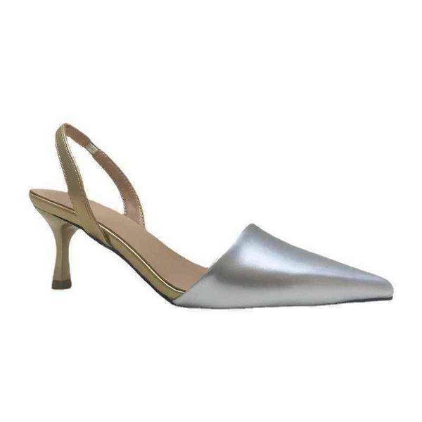 summer sandals luxury silver pointed high heels elastic band thin heeled women dress shoes 220318, Black
summer sandals luxury silver pointed high heels elastic band thin heeled women dress shoes 220318, Black