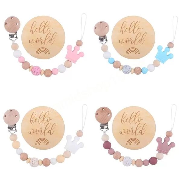 baby pacifier holders teether 2pcs/set beech cilp wooden card silicone beads pacifiers anti-drop chain newborn toy
baby pacifier holders teether 2pcs/set beech cilp wooden card silicone beads pacifiers anti-drop chain newborn toy