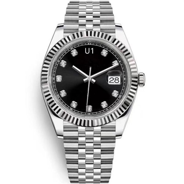 u1 st9 black diamond dial datejust fluted bezel watch 41mm 116333 126334 automatic mechianical wristwatches strap sapphire glass m284r, Slivery;brown
u1 st9 black diamond dial datejust fluted bezel watch 41mm 116333 126334 automatic mechianical wristwatches strap sapphire glass m284r, Slivery;brown
