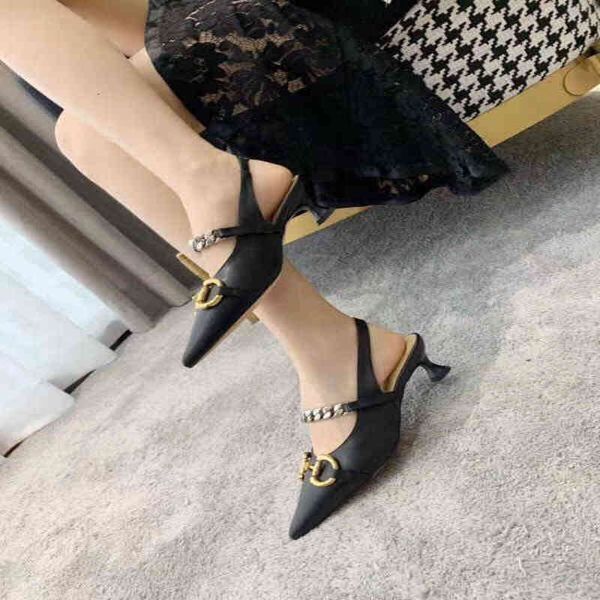 fashionville~050104 34/40 black/ivory chain genuine leather pointy slip on sling back kitten heels /flats shoes ladies dfva
fashionville~050104 34/40 black/ivory chain genuine leather pointy slip on sling back kitten heels /flats shoes ladies dfva