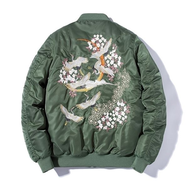 embroidery bomber jacket men thin bird floral pilot jacket male japan harajuku baseball jacket spring autumn streetwear t200502, Black;brown
embroidery bomber jacket men thin bird floral pilot jacket male japan harajuku baseball jacket spring autumn streetwear t200502, Black;brown
