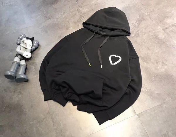 designer sweatshirt correct version of french fashion brand love embroidery hoodie for men and women loose peach heart solid color terry coa, Black
designer sweatshirt correct version of french fashion brand love embroidery hoodie for men and women loose peach heart solid color terry coa, Black