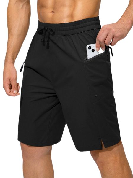 g gradual men drawstring waist split hem shorts with phone pocket j4vj#, White;black
g gradual men drawstring waist split hem shorts with phone pocket j4vj#, White;black
