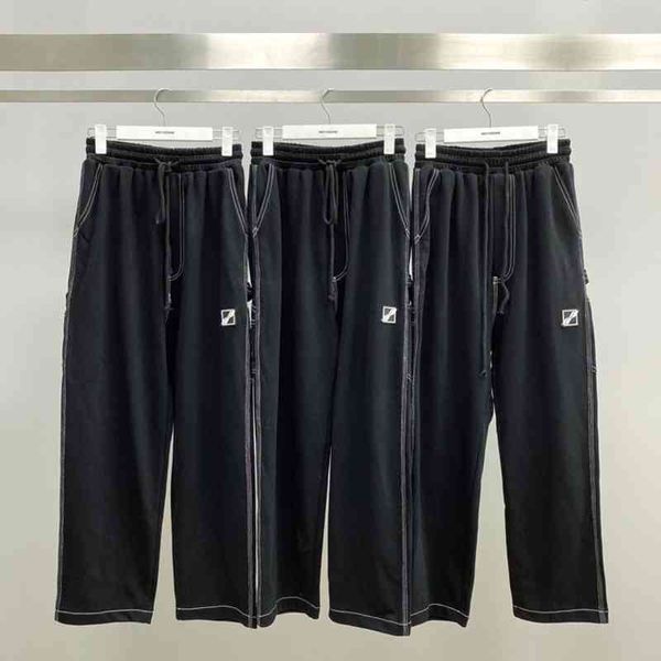 men's shorts autumn winter we11 black badge loose casual terry pants for men and women, White;black
men's shorts autumn winter we11 black badge loose casual terry pants for men and women, White;black