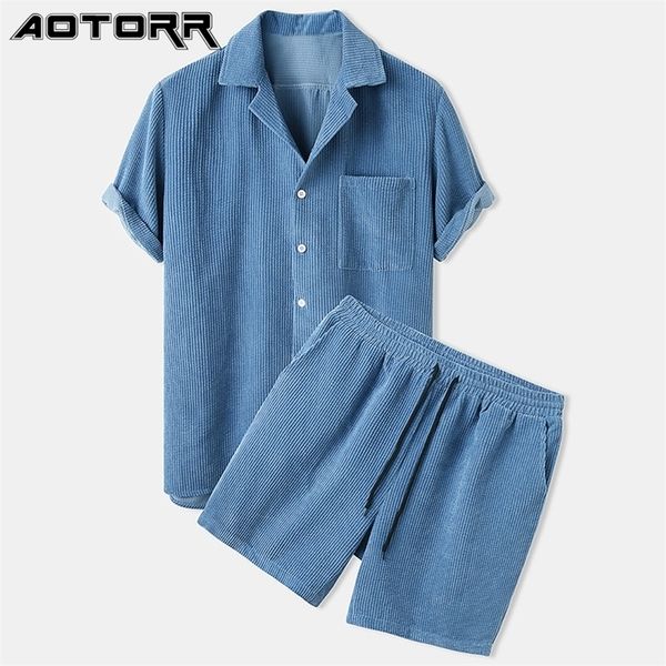 summer men corduroy shorts sets fashion lapel short sleeve shirts shorts solid color 2 piece set mens casual sportswear 220707, Gray
summer men corduroy shorts sets fashion lapel short sleeve shirts shorts solid color 2 piece set mens casual sportswear 220707, Gray