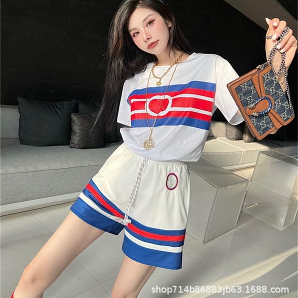 women's tracksuits designer casual sports suit women's summer short sleeved shorts are fashionable. wear foreign style thin fashio, Gray
women's tracksuits designer casual sports suit women's summer short sleeved shorts are fashionable. wear foreign style thin fashio, Gray