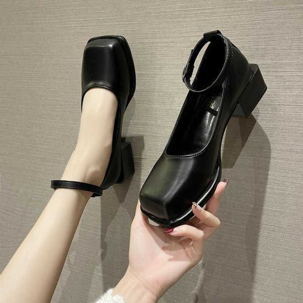 classic luxury paris women's thick heels high british style small leather shoes 2022 autumn square toe buckle single zapatillas mujer d, Black
classic luxury paris women's thick heels high british style small leather shoes 2022 autumn square toe buckle single zapatillas mujer d, Black