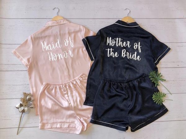 custom getting ready outfits bridesmaid pajamas set bridal party pajama sets bridesmaid gift bachelorette pajamas short sets 220621, Black;red
custom getting ready outfits bridesmaid pajamas set bridal party pajama sets bridesmaid gift bachelorette pajamas short sets 220621, Black;red