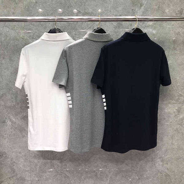 tb thom polo shirts korean design summer men's clothing classic fashion cotton side insert stripe men t-shirts ss01, White;black
tb thom polo shirts korean design summer men's clothing classic fashion cotton side insert stripe men t-shirts ss01, White;black