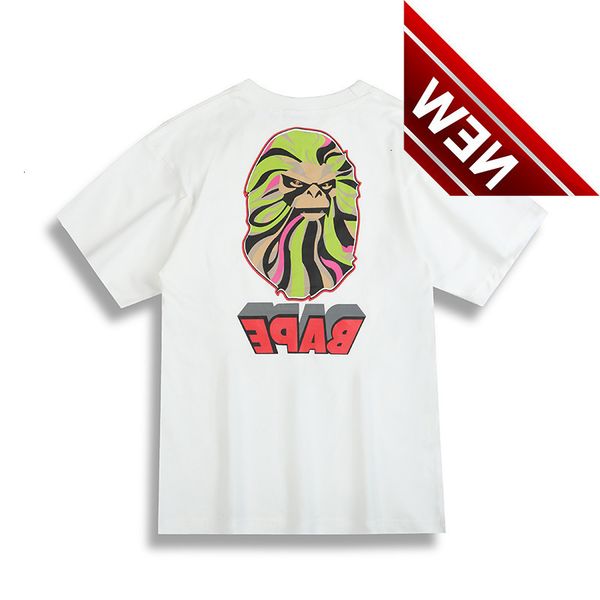 2022 summer new bap fashion casual ape man print men's and women's cotton short sleeve t-shirt, White;black
2022 summer new bap fashion casual ape man print men's and women's cotton short sleeve t-shirt, White;black