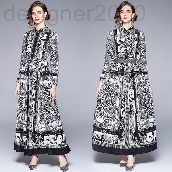 women's tracksuits designer --new lapel long sleeve shirt pleated skirt printed fashion dress 4rx4, Gray
women's tracksuits designer --new lapel long sleeve shirt pleated skirt printed fashion dress 4rx4, Gray