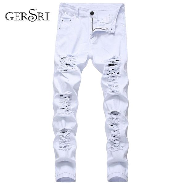 gersri straight hole destruction trousers distressed jeans men denim trousers men jeans fashion designer brand white jean male t200614, Blue
gersri straight hole destruction trousers distressed jeans men denim trousers men jeans fashion designer brand white jean male t200614, Blue