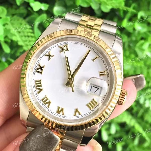 luxury men's watch fashion ladies watches 36mm white dial 126333 126231 126233 two tone strap 2813 sports automatic mechanical wrist wa, Slivery;brown
luxury men's watch fashion ladies watches 36mm white dial 126333 126231 126233 two tone strap 2813 sports automatic mechanical wrist wa, Slivery;brown