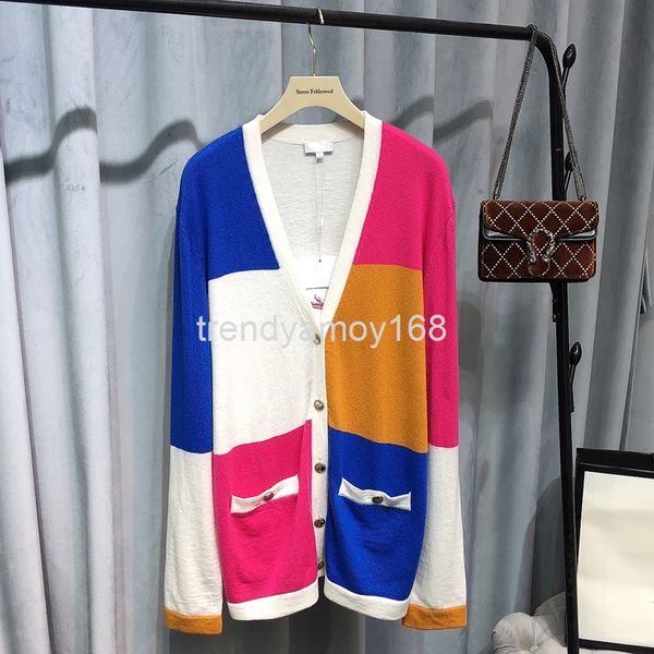 women's knits & tees special autumn and winter v-neck long sleeved cardigan women's loose, thin, lazy style design, contrast color, White
women's knits & tees special autumn and winter v-neck long sleeved cardigan women's loose, thin, lazy style design, contrast color, White