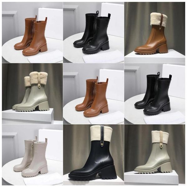 rain boots england style betty women pvc boots designer platform shoes fur beeled high heels knee-high tall booties waterproof wel282p, Black
rain boots england style betty women pvc boots designer platform shoes fur beeled high heels knee-high tall booties waterproof wel282p, Black