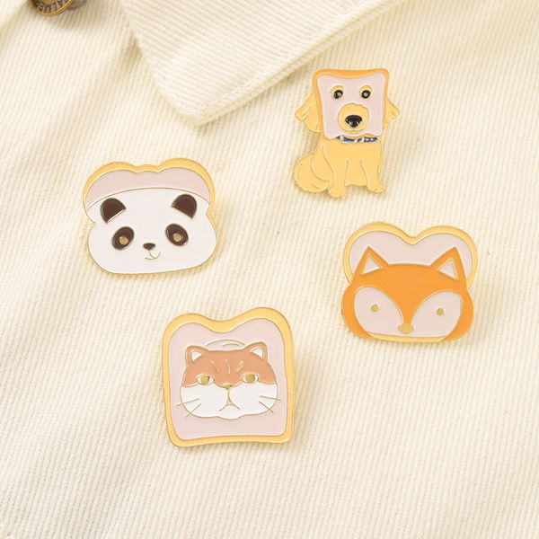 cartoon panda fox cat head shaped brooches clothes alloy machine dog animal lapel pins european geometric sweater backpack hats brooch badge, Gray
cartoon panda fox cat head shaped brooches clothes alloy machine dog animal lapel pins european geometric sweater backpack hats brooch badge, Gray