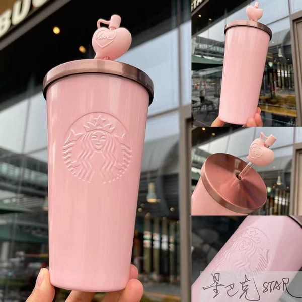 starbucks cup valentine's day gift 591ml powder love heart stainless steel straw cup girl mood person's day
starbucks cup valentine's day gift 591ml powder love heart stainless steel straw cup girl mood person's day