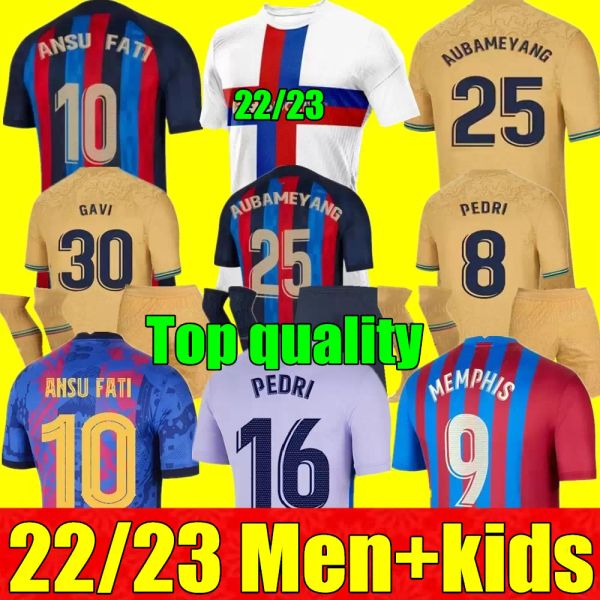 22 23 ansu fati camisetas de football soccer jersey home away memphis pedri 2022 2023 f. de jong dest kit shirts men kids kits youth sets th, Black;yellow
22 23 ansu fati camisetas de football soccer jersey home away memphis pedri 2022 2023 f. de jong dest kit shirts men kids kits youth sets th, Black;yellow