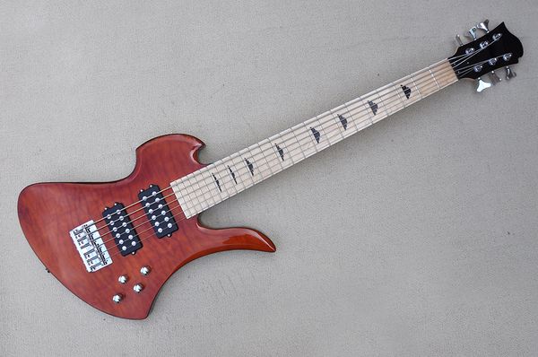 factory custom brown 6-string electric bass guitar with quilted maple veneer chrome hardwares maple fingerboard offer customized
factory custom brown 6-string electric bass guitar with quilted maple veneer chrome hardwares maple fingerboard offer customized