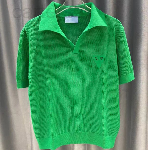 women's knits & tees designer straight 2022 early summer new casual temperament knitted lapel hollowed out embroidery short sleeved wom, White
women's knits & tees designer straight 2022 early summer new casual temperament knitted lapel hollowed out embroidery short sleeved wom, White