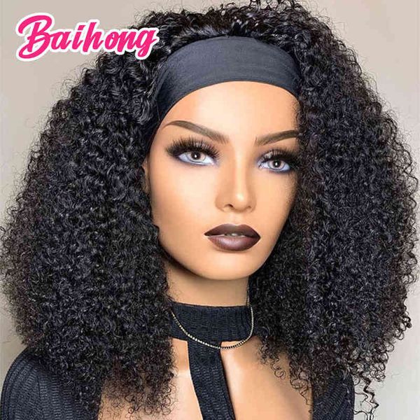 short human wigs kinky curly headband hair wig glueless brazilian natural real for women wholesale baihong 220609, Black;brown
short human wigs kinky curly headband hair wig glueless brazilian natural real for women wholesale baihong 220609, Black;brown