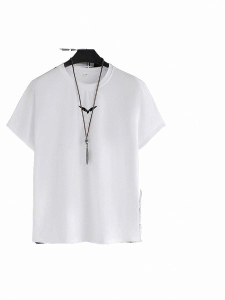 men wings print tee & drawstring waist shorts n43w#, Gray