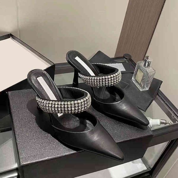 sliers gaoding spring back empty sandals pointed thin heels fashion versatile women, Black
sliers gaoding spring back empty sandals pointed thin heels fashion versatile women, Black