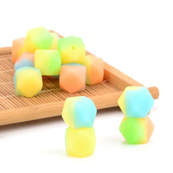 double color mixed luminous silicone beads hexagonal octagons baby teething beads 14mm food grade loose bead glow in the dark for jewelry ma
double color mixed luminous silicone beads hexagonal octagons baby teething beads 14mm food grade loose bead glow in the dark for jewelry ma