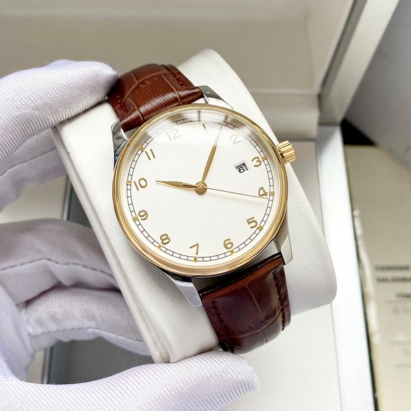 mens watch automatic mechanical watches 42mm for men fashion wristwatches business wristwatch leather strap montre de luxe, Slivery;brown
mens watch automatic mechanical watches 42mm for men fashion wristwatches business wristwatch leather strap montre de luxe, Slivery;brown