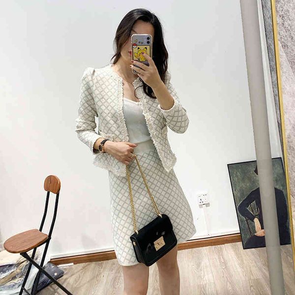 two piece dress autumn suit skirt french style small fragrance long sleeved sweater two-piece fashion temperament spring and pgyr, White
two piece dress autumn suit skirt french style small fragrance long sleeved sweater two-piece fashion temperament spring and pgyr, White