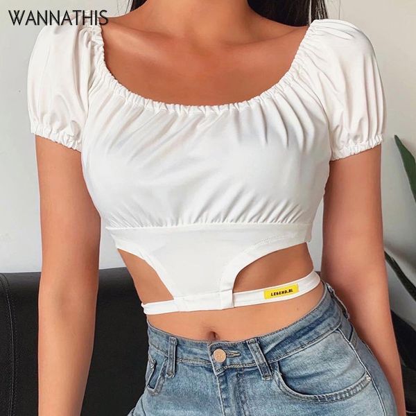 hollow out puff sleeve o-neck crop women slim hole waist fashion streetwear elastic ruched cropped shirt, White
hollow out puff sleeve o-neck crop women slim hole waist fashion streetwear elastic ruched cropped shirt, White